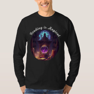 Camiseta A Leitura é Biblioteca Mágica Professor Minhoca Li