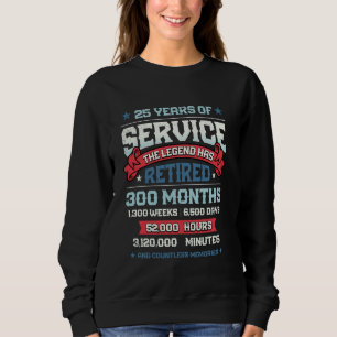 Camiseta A Lenda Aposentou 25 Anos De Serviço Retirem