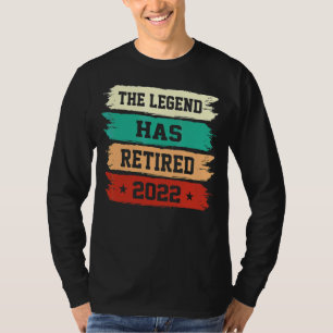 Camiseta A Lenda Aposentou A Reforma Da Vintagem De Humor 2