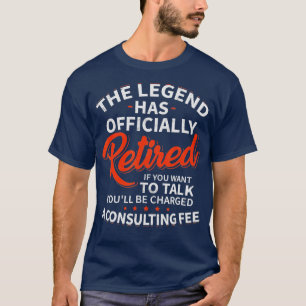 Camiseta A Lenda Aposentou Homens Oficial Reti
