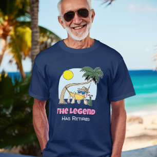 Camiseta A Lenda Aposentou O Engraçado Chill Hammock
