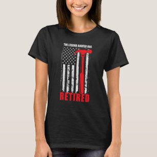 Camiseta A Lenda Aposentou O Telhado Para O Especialista Ro