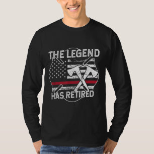 Camiseta A Lenda Aposentou Os Bombeiros