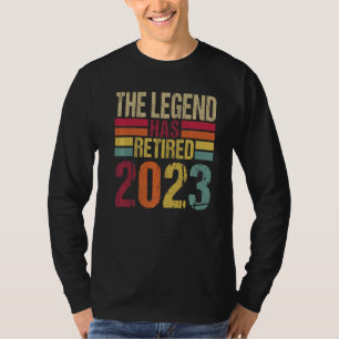 Camiseta A Lenda Aposentou-Se Em 2023 Para Os Homens, Mulhe