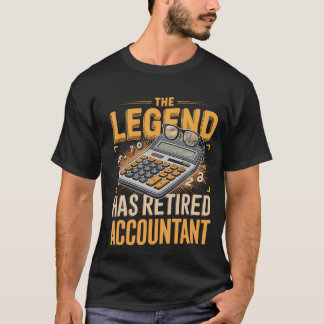 Camiseta A Lenda Contabilista Aposentou