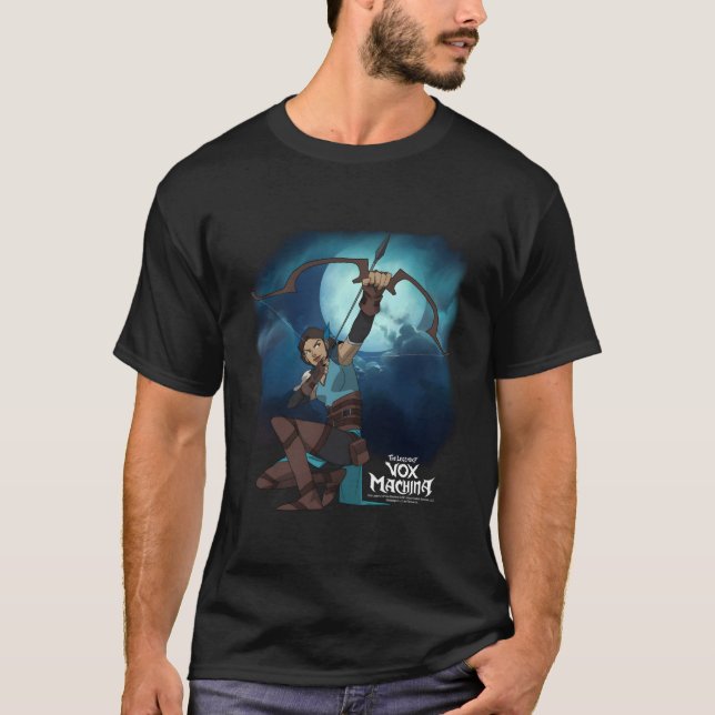 Camiseta A Lenda Do Vox Machina Vex Com Arco E Seta (Frente)