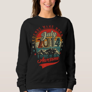 Camiseta A Lenda Foi Nascer Em Julho De 2014 8 Anos De Aten