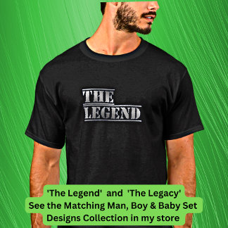 Camiseta A Lenda O Legado Pai Filho Correspondendo