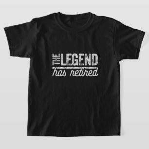 Camiseta a lenda se aposentou