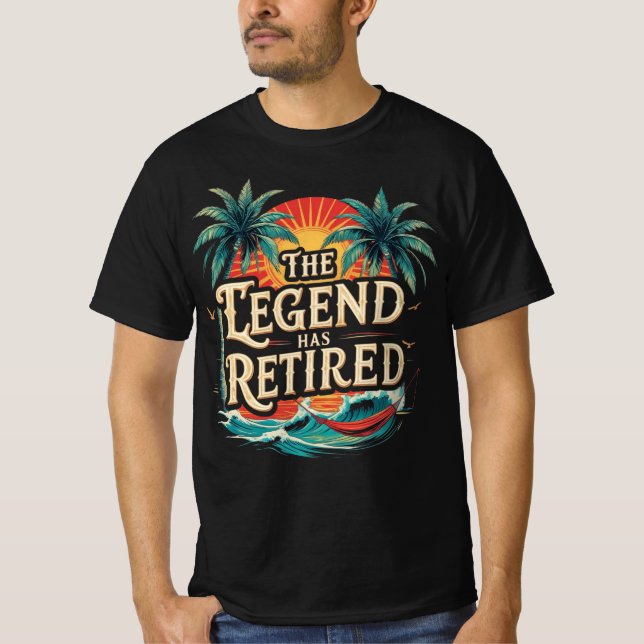Camiseta A Lenda se Aposentou Gráfico (Frente)