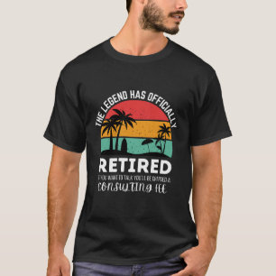 Camiseta a lenda se aposentou oficialmente se quiser