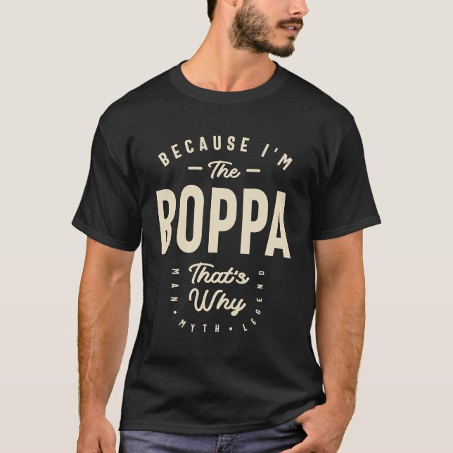 Camiseta A Lenda Viva Boppa - Vovô Pai (Frente)