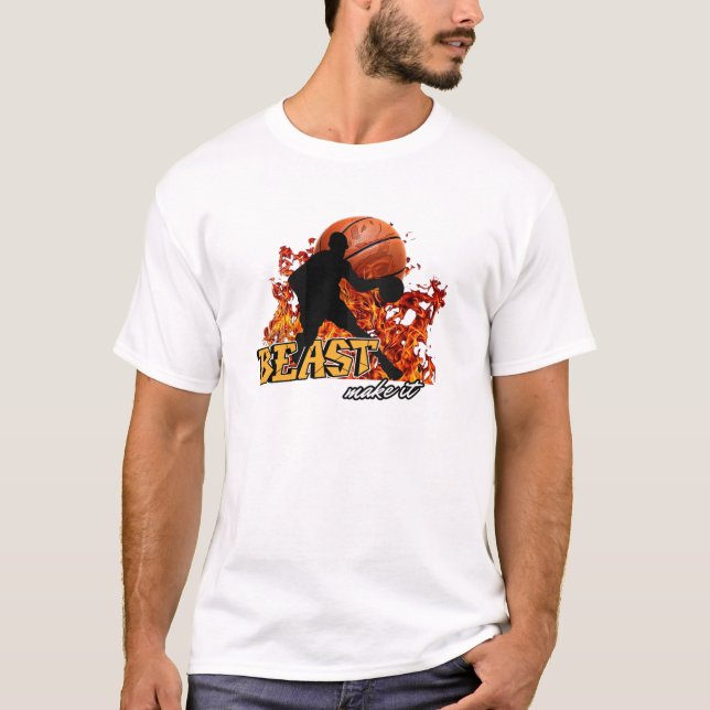 Camiseta A Lendária Besta-Fogo De Basquete (Frente)