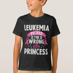 Camiseta A Leucemia Da Consciência Pegou A Princesa Errada
