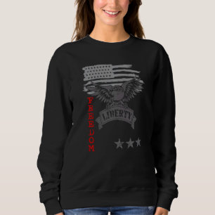 Camiseta A Liberdade da Águia Americana Patriota Justiça Pa