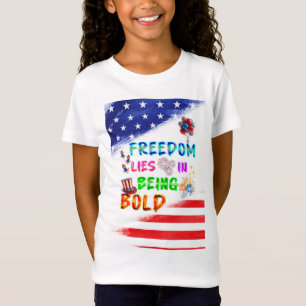 Camiseta A Liberdade da Jersey Está Em Ser Ousada