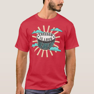 Camiseta A Liberdade Do Tambor De Bongo É Um Lover De Músic