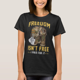 Camiseta A Liberdade dos Veteranos de Guerra não é grátis E
