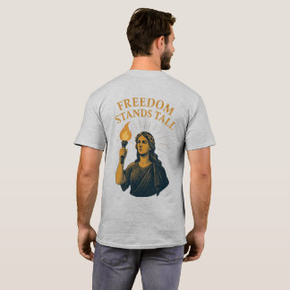 Camiseta A Liberdade Ergue-se Altiva – Uma Tocha para Todos