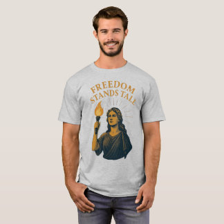 Camiseta A Liberdade Ergue-se Altiva – Uma Tocha para Todos