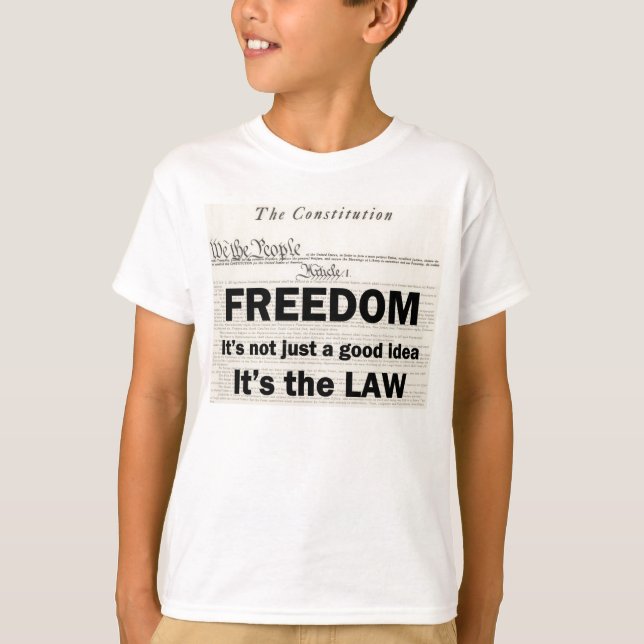 Camiseta A liberdade não é apenas uma boa ideia (Frente)