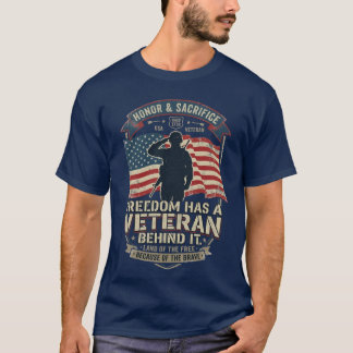 Camiseta A Liberdade Tem um Veterano Por Trás Patriotico Ve