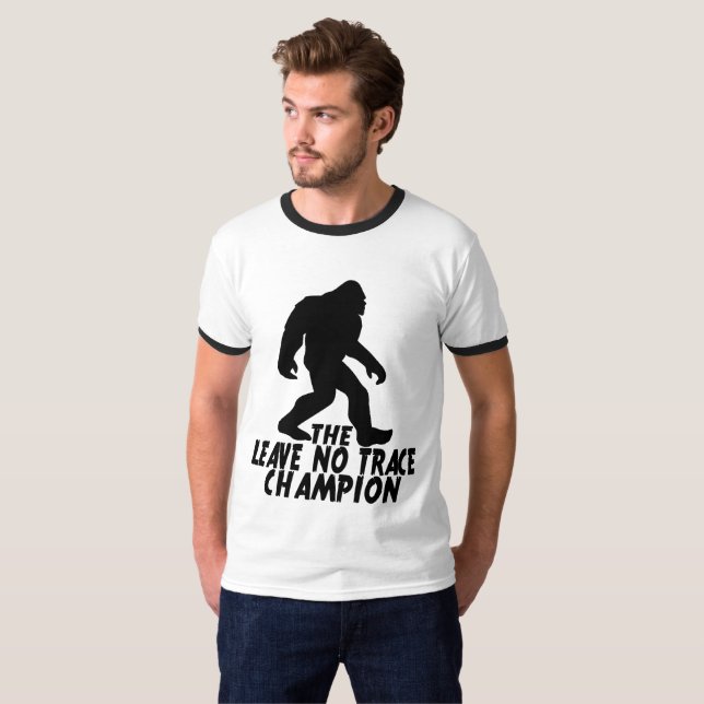 Camiseta A Licença Sem Rastreio Campeão Engraçado (Frente Completa)