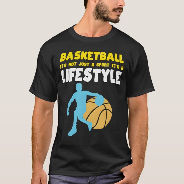 Camiseta A Lifestyle Game Sport Basket Ball Basketball fami (Frente)