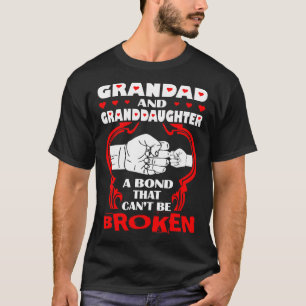 Camiseta A ligação do Grandad e da neta que chanfra