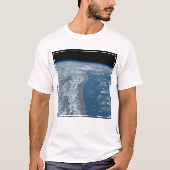 Camiseta A Linha Costeira Do Oceano Índico Do Quénia E Da S (Frente)