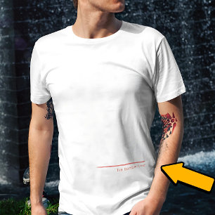 Camiseta A linha inferior vermelha
