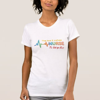 Camiseta A Linha que Recuso Deixar Achatar – Edição Enferme