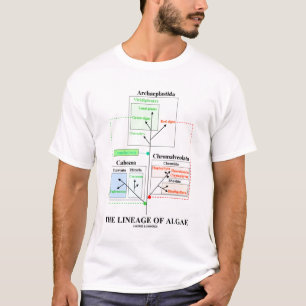 Camiseta A linhagem das algas (taxonomia)