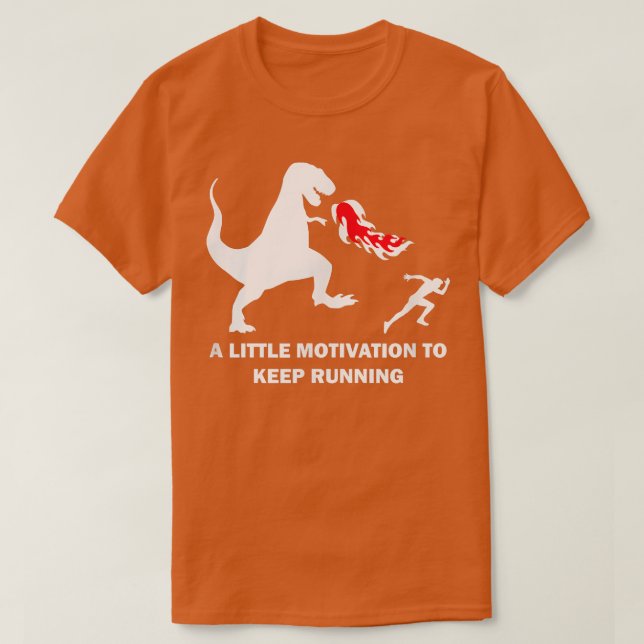Camiseta A Little Motivation to Keep Running  Jogging Jogge (Frente do Design)
