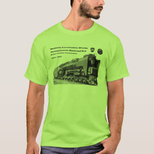 Camiseta A locomotiva de Baldwin funciona a turbina de