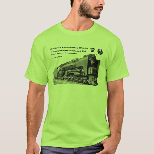 Camiseta A locomotiva de Baldwin funciona a turbina de (Frente)