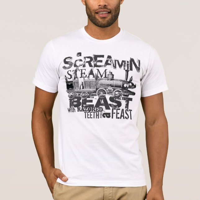Camiseta A locomotiva torcida (Frente)
