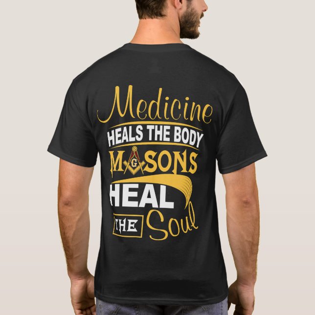 Camiseta A Loja Masônica Freemason - HEAL THE SOUL Cristo (Verso)