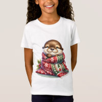 A lona de Natal em um Scarf