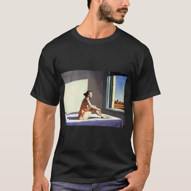 Camiseta a longa perna Edward Hopper (Frente)