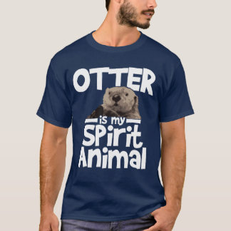 Camiseta A lontra é o meu animal espiritual família
