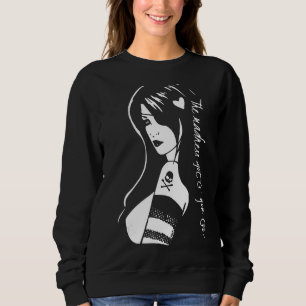 Camiseta A Loucura Levou-Te Demasiado Gótico.