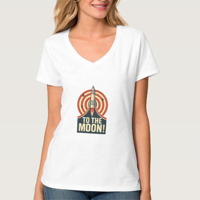 Camiseta À Lua! (Frente)