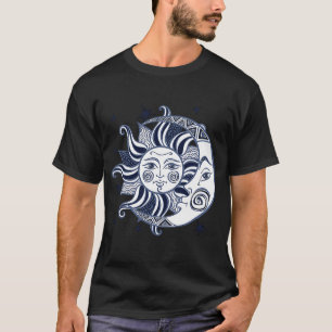 Camiseta A Lua do Sol dos Homens de Montanha