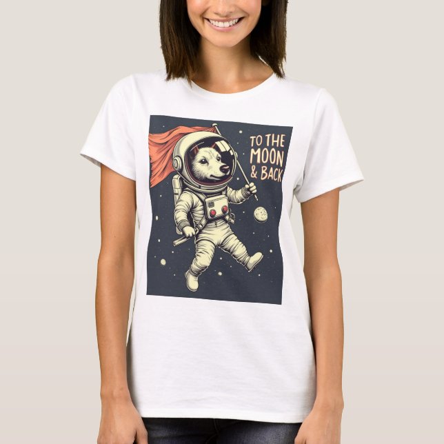 Camiseta À Lua e Voltas - Inspiração e Cósmica (Frente)