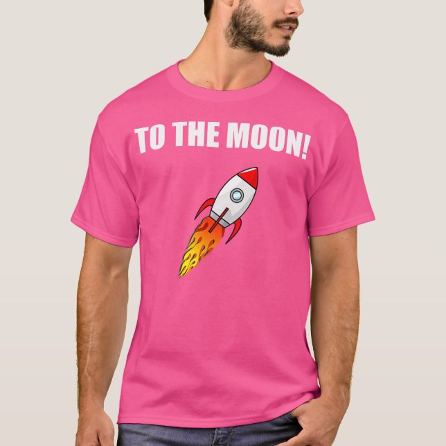 Camiseta À Lua Gme Amc Nok Stocks (Frente)
