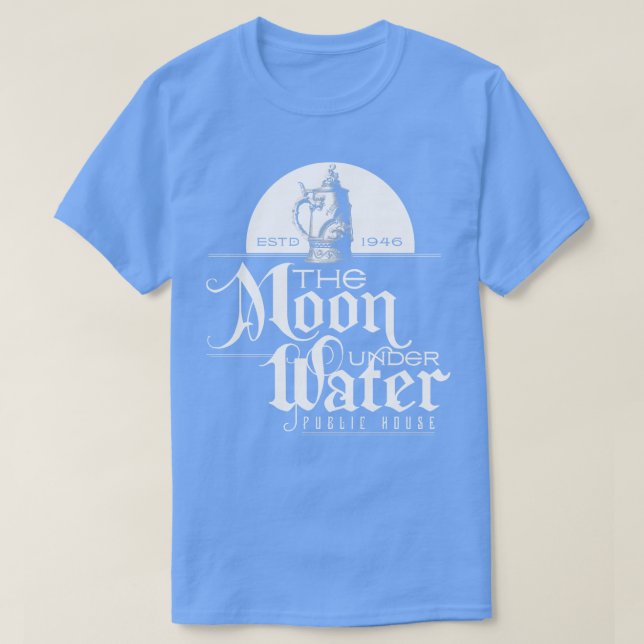 Camiseta A Lua Sob Água (Frente do Design)