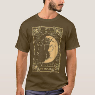 Camiseta A Lua Tarot XVII Inspirou a Bruxa Negra Negra Hat