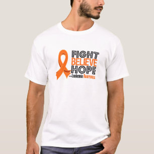 Camiseta A luta acredita a esperança - leucemia
