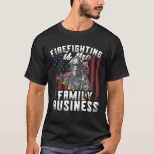 Camiseta A Luta Contra Os Bombeiros É A Empresa Familiar
